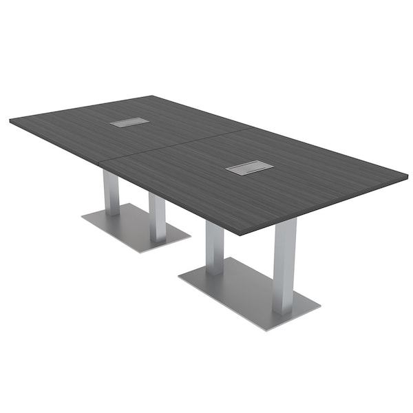 Skutchi Designs 45 in W, 96 in L, 29 in H, Engineered Wood Top, Grey HAR-REC-48x95-DOU-ELEC-ASIANNIGHT - main